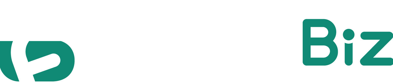 FaturaBiz | Logo — masaüstü menü (açık / şeffaf zemin)